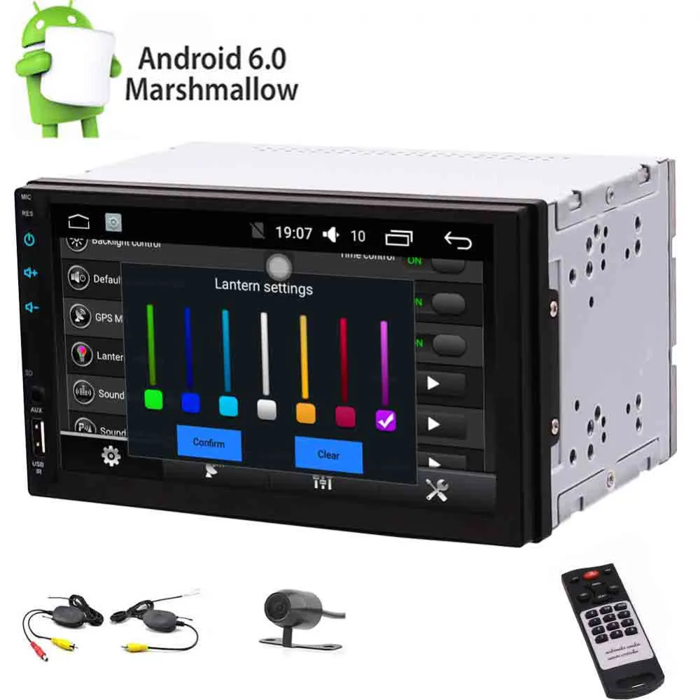 Quad-Core Eincar Autordio Universal Double 2 DIN Android 6.0 Car Stereo GPS Navigation Radio Receiver Bluetooth Head Unit No-DVD |