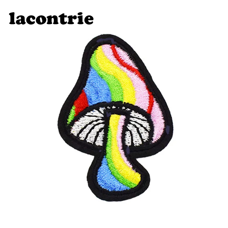 5 шт. разноцветные патчи в виде грибов для одежды|mushroom patch|patches for clothing ironpatches |