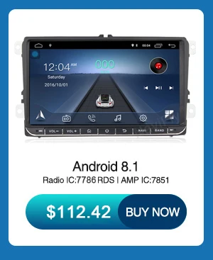 MEKEDE Автомобильный мультимедийный плеер Android 8,1 gps 2 Din автомагнитола аудио для Volkswagen/POLO/PASSAT/Golf/Tiguan wifi FM радио SWC