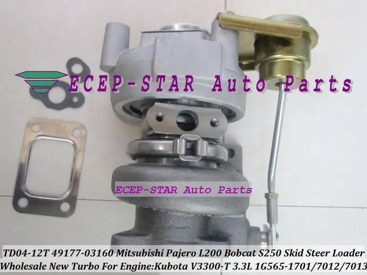 Бесплатная доставка TD04 49177 03160 1G565 17013 турбо для Mitsubishi Pajero L200 Kubota Bobcat S250 мини