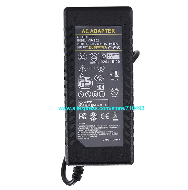 С IC чипом DC 48V 2A LED Импульсный источник питания адаптер AC100 240V к DC48V 100W