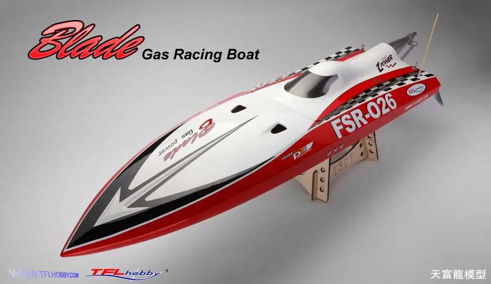 Гоночная лодка TFL Blade Rocket 30CC из стекловолокна с бензиновым двигателем