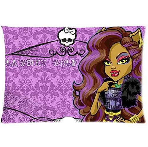 Monster High Character Clawdeen wolf pillowcase pattern printed on both sides of the home decor cushions 20 &quotX30&quot | Обустройство