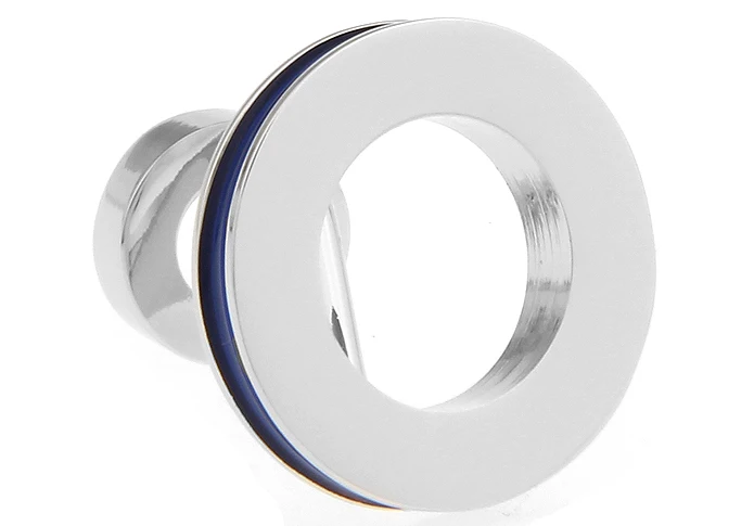 Мужские Подарочные запонки iGame из меди синего цвета дизайн с двумя кольцами