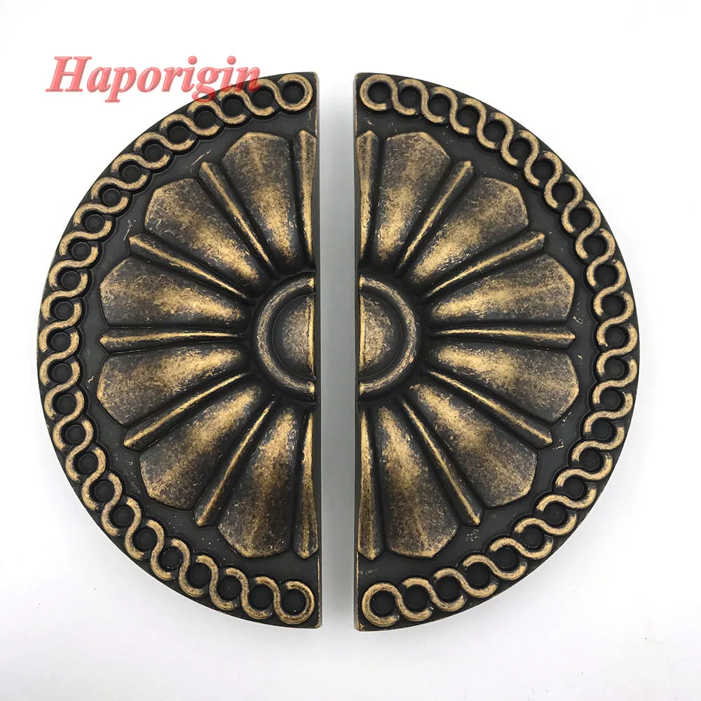 

2xBronze Antique Kitchen Cabinet Drawer Handle Vintage Furniture Knob Wardrobe Cupboard Box Shoes Closet Drawer Handle Pull Bars