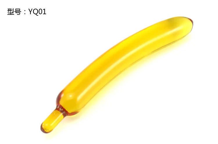 Банан Моделирование стекло фаллоимитатор и анальный плагин анальные игрушки