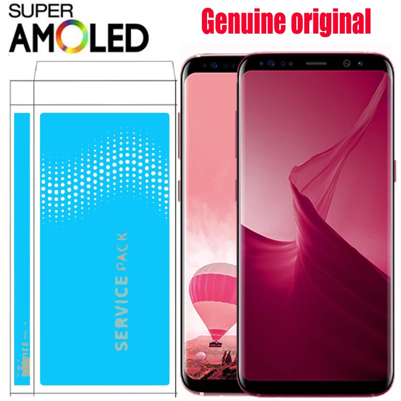 5,8 '' S8 lcd с рамкой для SAMSUNG Galaxy S8 G950 G950F дисплей 6,2'' S8 Plus G955 G955F сенсорный экран дигитайзер