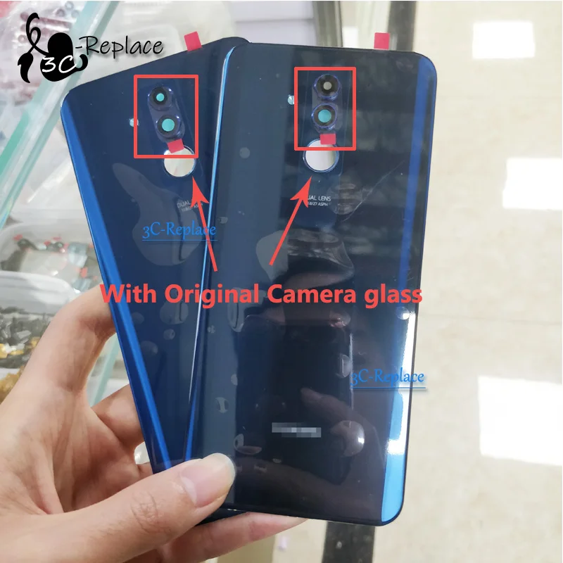 6," для huawei mate 20 lite mate 20 lite сменная стеклянная задняя крышка батарейного отсека чехол Корпус батареи задняя крышка 3 цвета