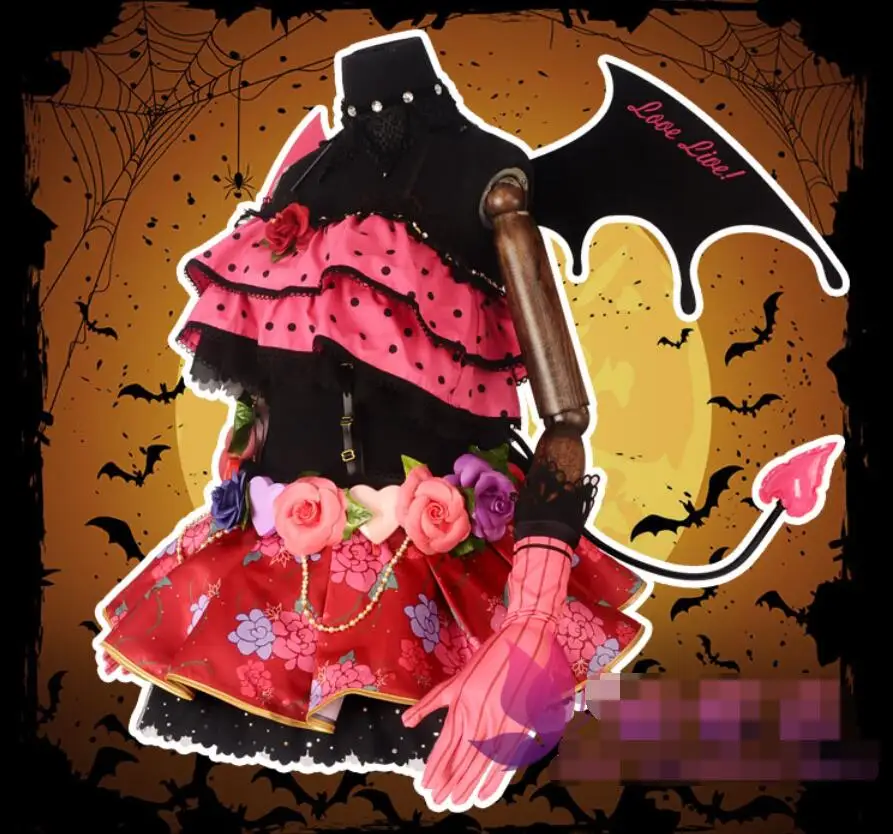 Love live!! cosplay Yazawa Nico cos Anime cartoon Halloween party female Little Devil awakening Witch costume | Тематическая одежда