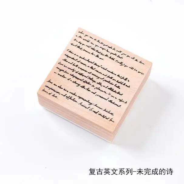 K XINAHER винтажные Ретро английские буквы штамп DIY Деревянные и резиновые штампы для скрапбукинга канцелярские товары Скрапбукинг Стандартный штамп - Цвет: K