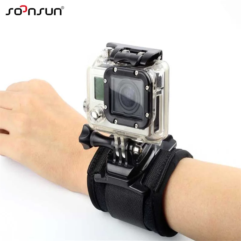 SOONSUN эластичный ремешок на руку запястье Пряжка крепление ремень для GoPro Hero 7 6 5 4 3