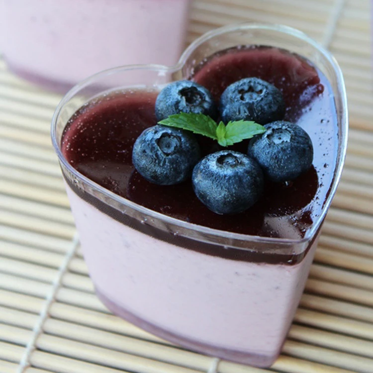 Пластиковая Желейная пудинговая чашка с любовным сердцем Экологичная Женская