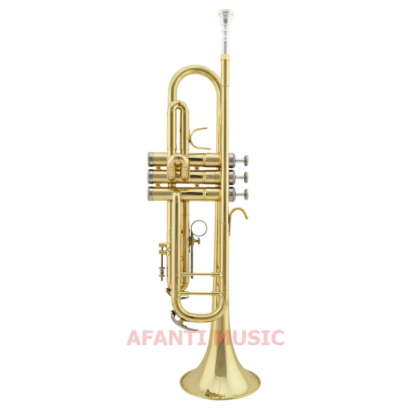 

Afanti Music Bb tone / Yellow Brass / Gold Lacquer Trumpet (ATP-106)