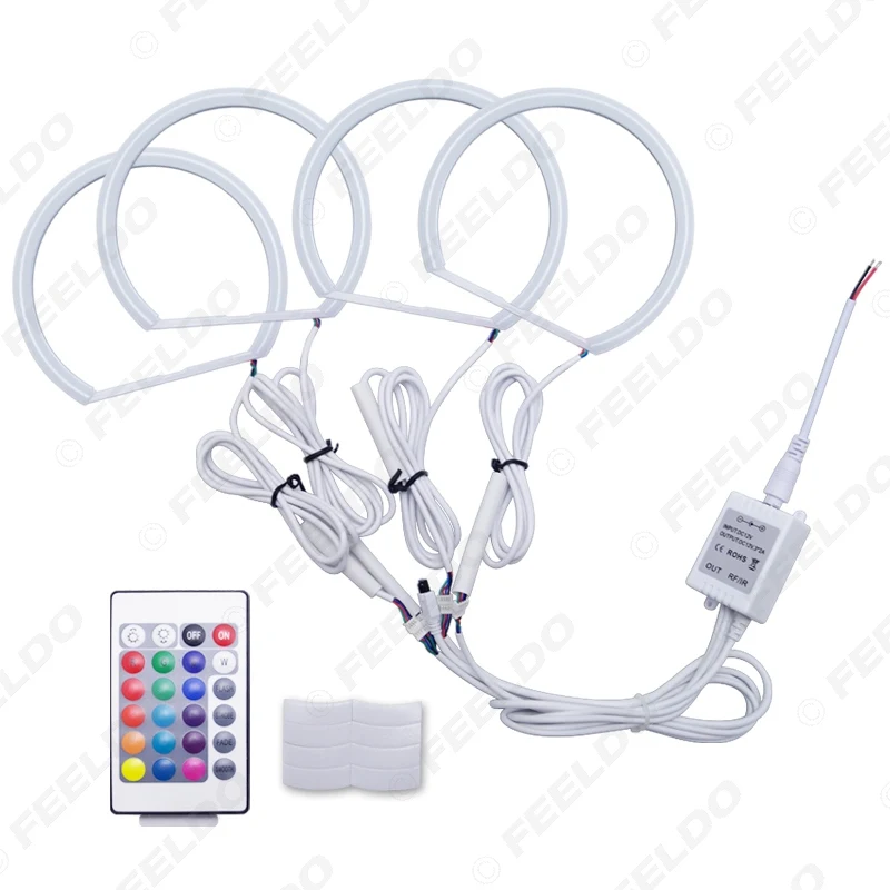 

FEELDO 1Set Auto Halo Rings Cotton Lights SMD LED Angel Eyes for BMW E36/E38/E39/E46 Car Styling #AM3428