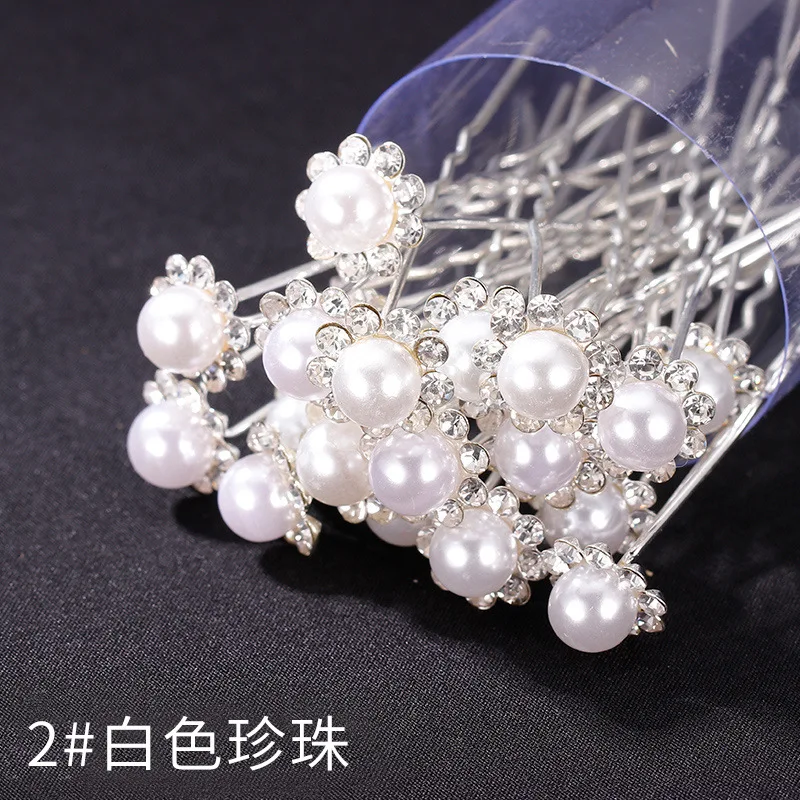 20 шт милые девушки цветок кристалл жемчуг волосы Ситки принцесса стиль волос