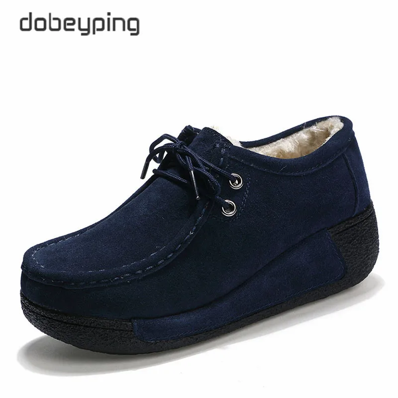 LaceFur Blue Новинка года; Повседневная замшевая кожаная обувь; женская дышащая Летняя обувь на плоской платформе; женские лоферы; мокасины; женские кроссовки - Цвет: LaceFur Blue