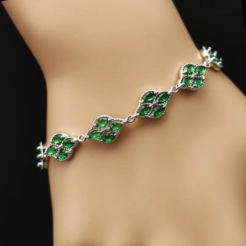 Женский браслет из серебра 925 пробы с фианитами | Украшения и аксессуары