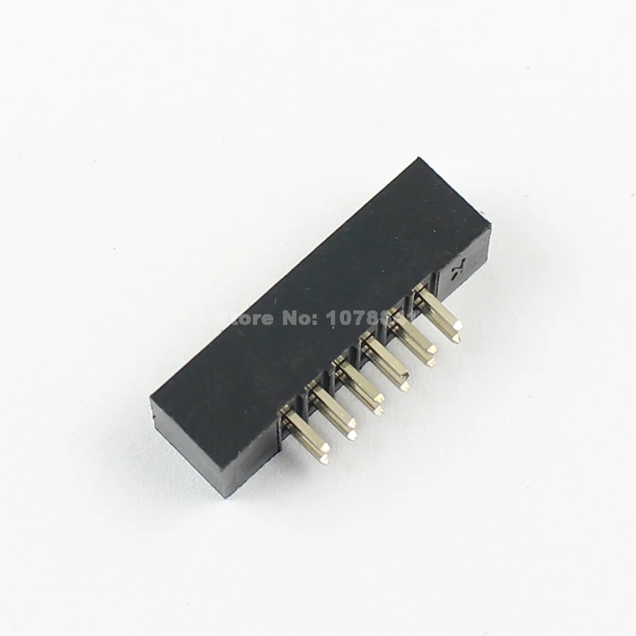 100 шт. 2 мм 2x6 Pin 12 штепселный Прямые мужской окутанный PCB Заголовка коробки IDC