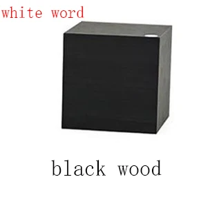 A wood white word Creative Sound Управление светодиодный Будильник цифровой Show деревянном квадратном часы Повтор Функция Таблица курантах для прикроватной украшения - Цвет: A wood white word