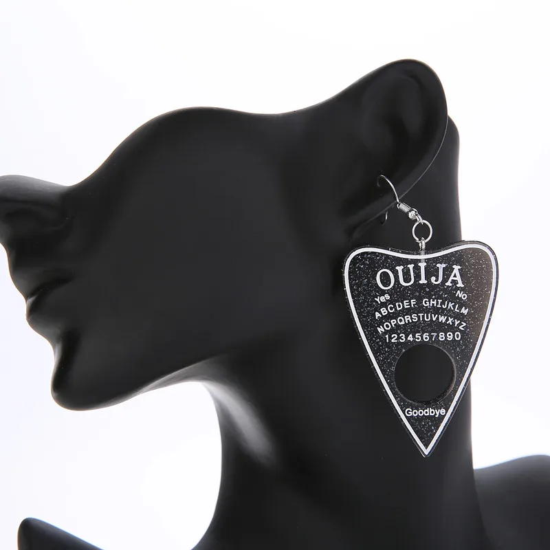 1 пара женской обуви серьги в виде капель с мнногоцветная резиновая Ouija