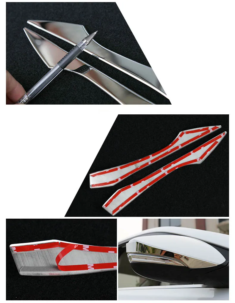 Lsrtw2017 АБС автомобиля зеркало заднего вида противоскользящая полоса планки для Changan Alsvin V7 2013