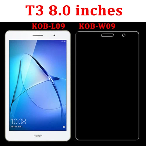 For T3 8.0 inches Защитное стекло для планшета для huawei T3 Mediapad T 3 7 8 9,6 дюймов закаленное медиа-планшет Wifi версия 4G пленка экранная защита - Цвет: For T3 8.0 inches