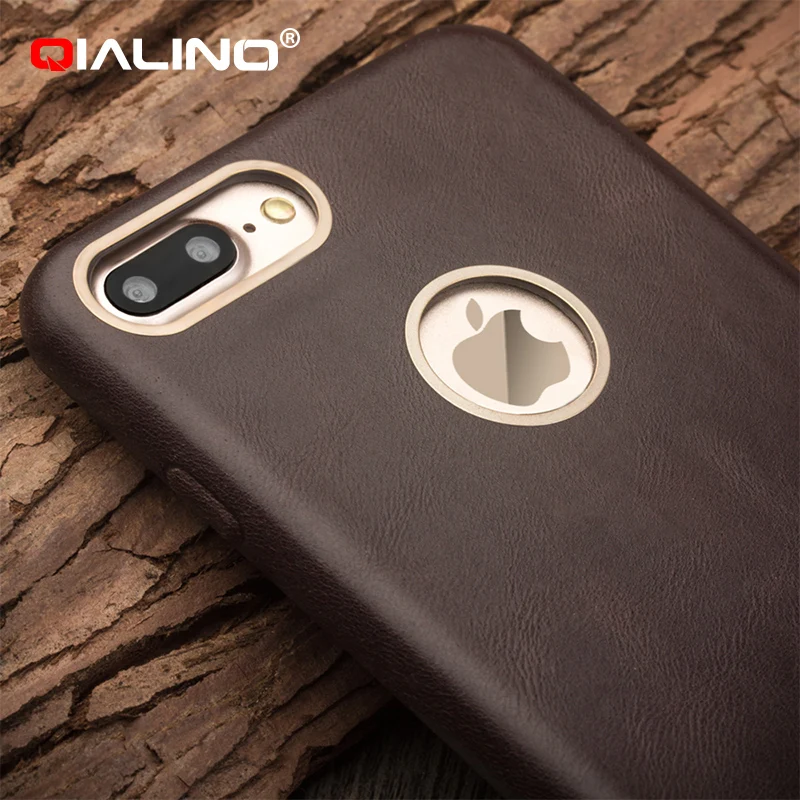 Роскошный чехол QIALINO из натуральной телячьей кожи для iphone7 7plus iphone8/ 8 plus