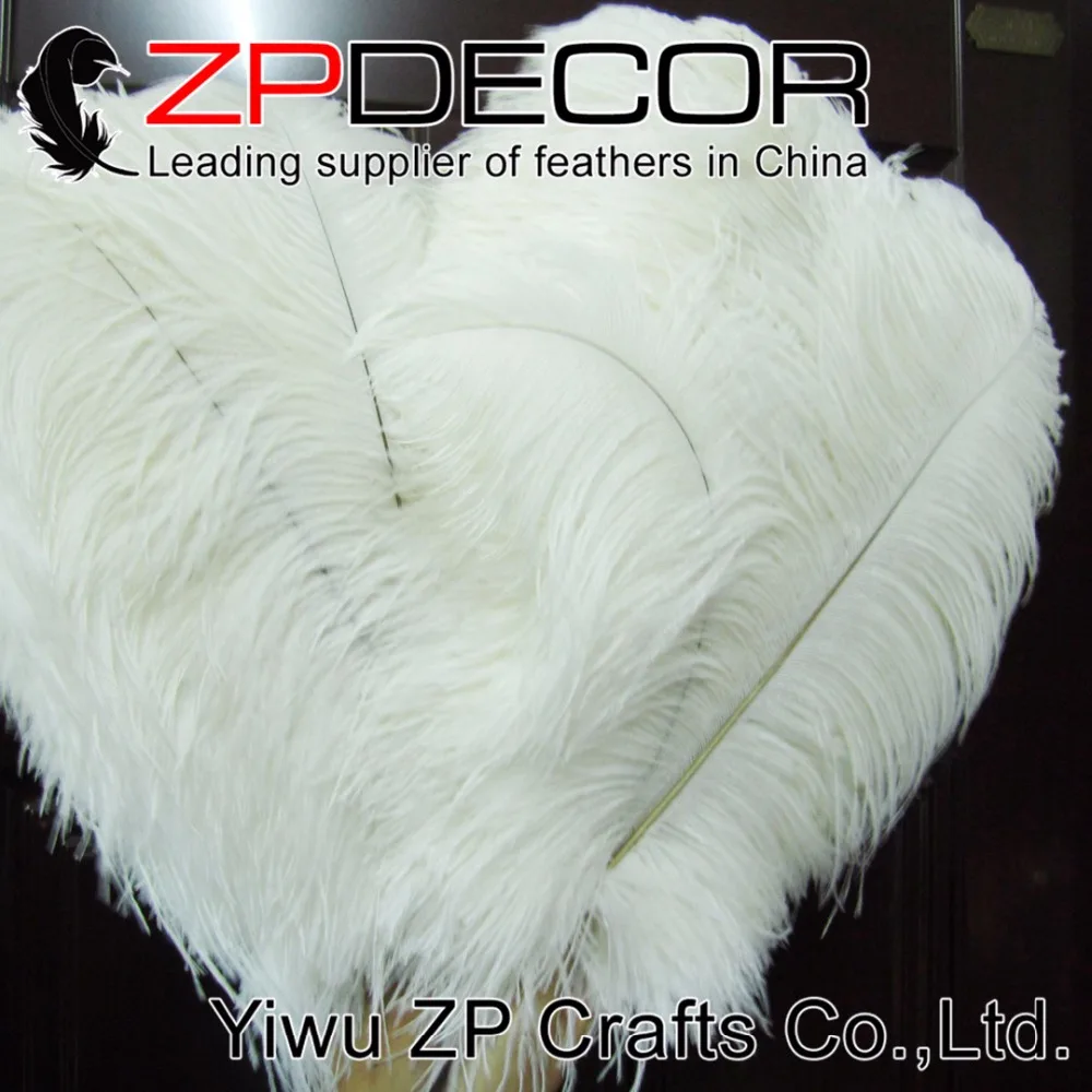 Фабрика ZPDECOR длина 45 50 см (18 20) белый цвет шт./лот высокое качество страусиные перья