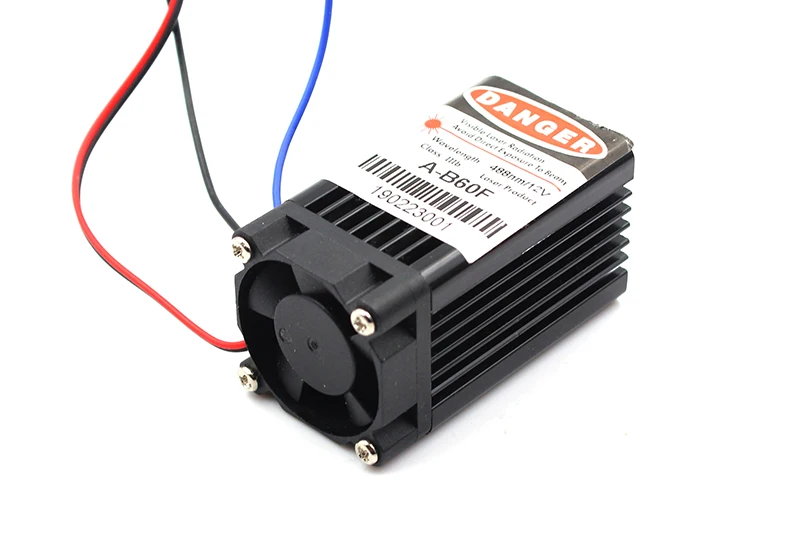 Oxлазеры в виде бабочек, новинка, 12V 488nm 100 мВт небесно-голубого цвета, лазерный модуль лаборатории лазерное устройство избежать номер лазер с охлаждающим вентилятором