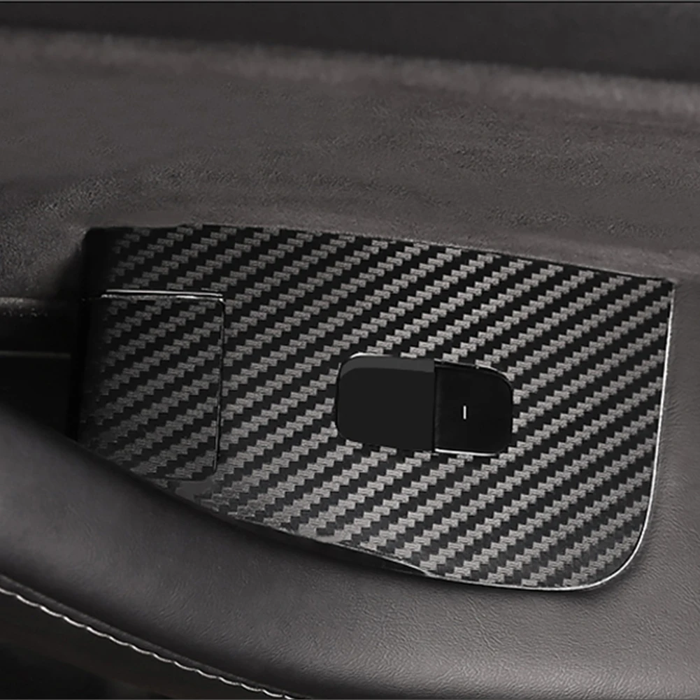 Углеродное волокно Водонепроницаемая оконная панель наклейка самоклеющийся