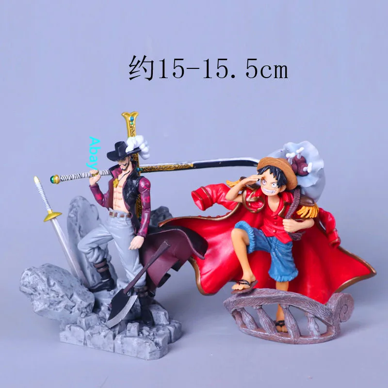 2 цвета цельная обезьянка D. Соломенная шляпа Луффи малыш Dracule Mihawk первый в мире