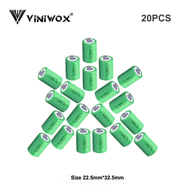 Ni-CD 1,2 V 1500mAh 4/5SC аккумуляторные батареи для аккумуляторов Subc NICD, электрический фонарик, блок питания, блок питания