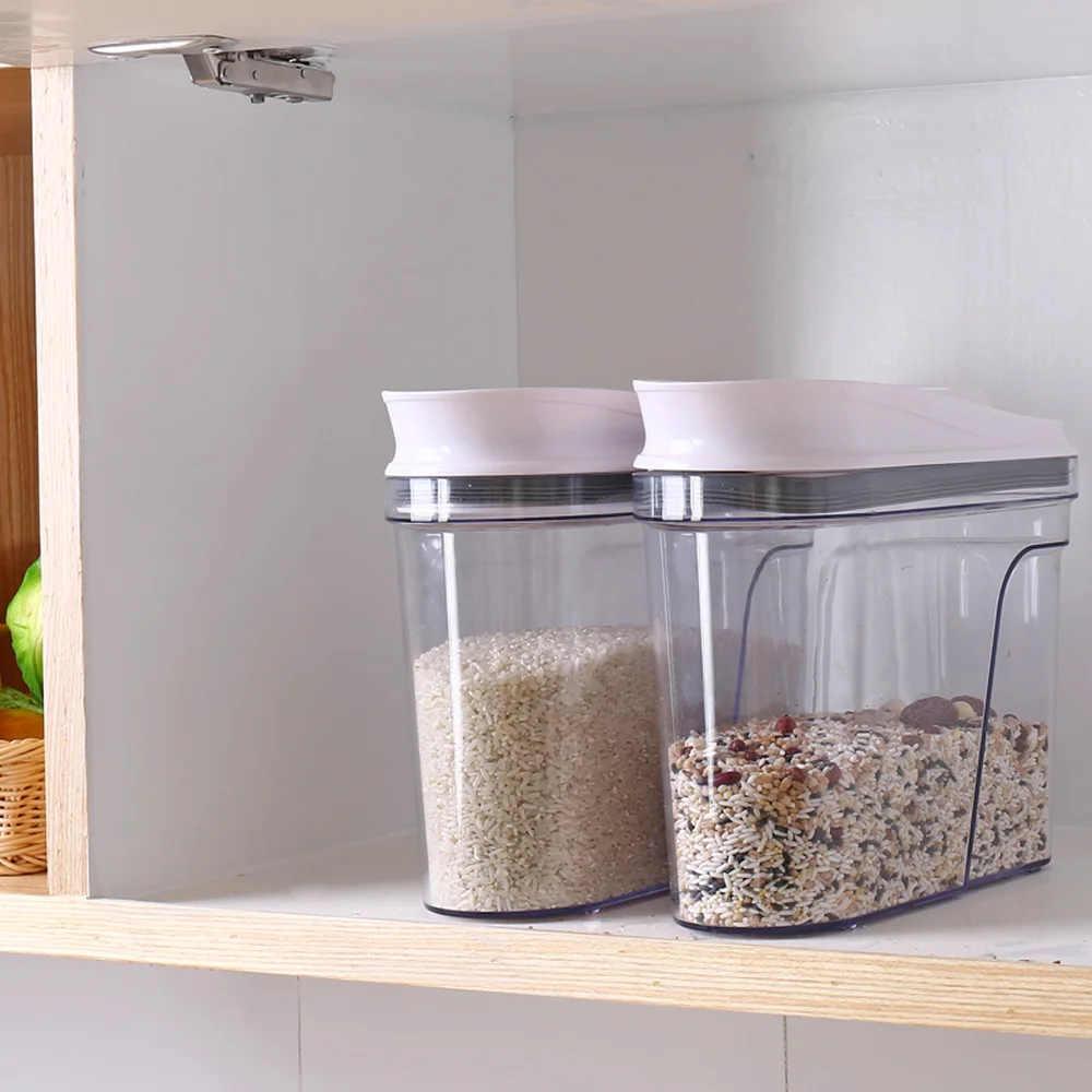 Герметичные банки 1 шт. зерновая емкость пластиковая кухонная большая коробка
