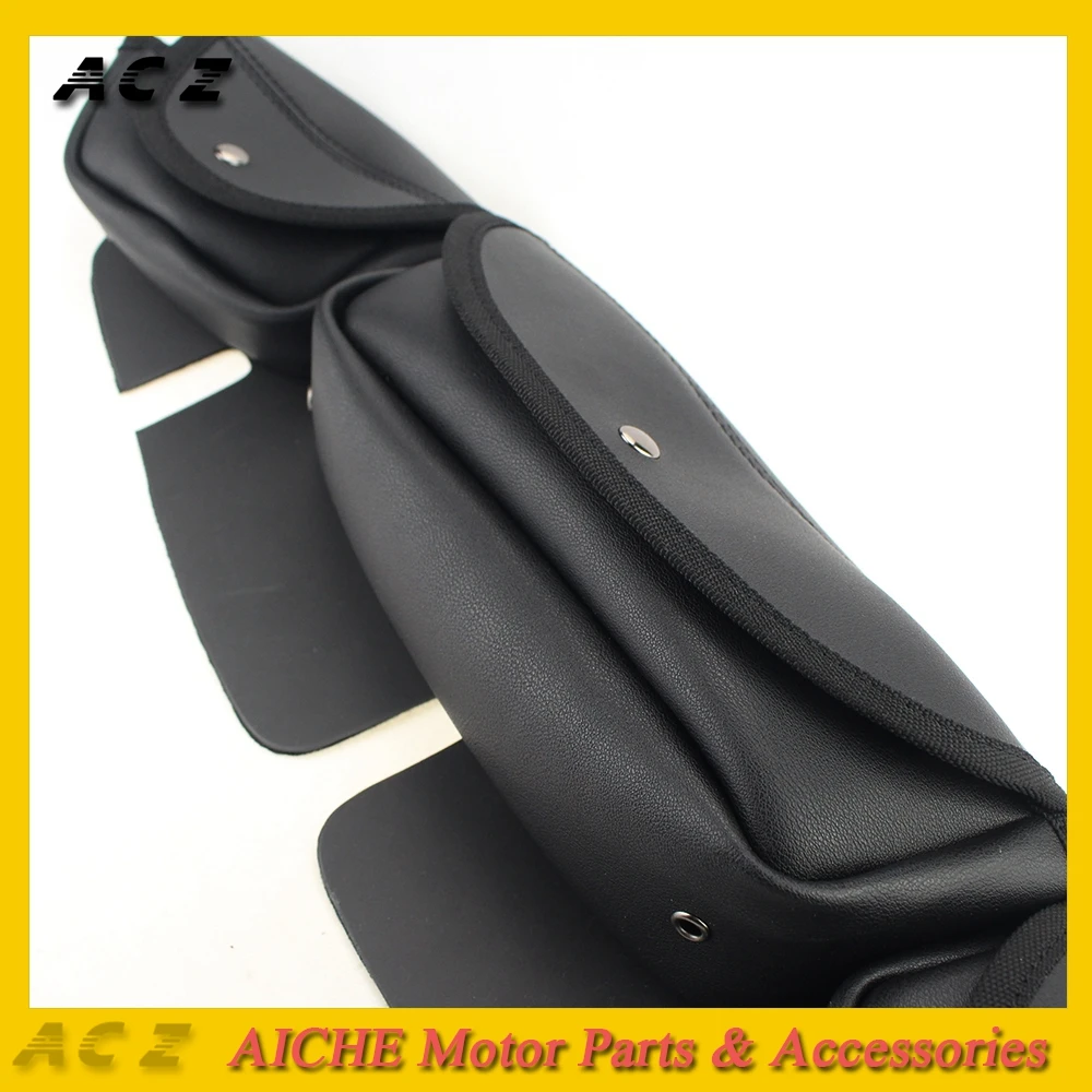 

ACZ Motorcycle Saddle Bag 3-Pockets Bag Tool Pouches Fairing Windshield Bag For Harley Electra Street Glide Touring 1996-2013