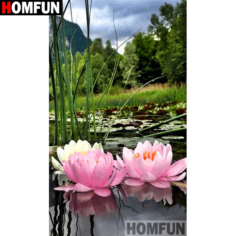 HOMFUN полный квадратный/круглый дрель 5D DIY алмазная живопись &quotПейзаж с