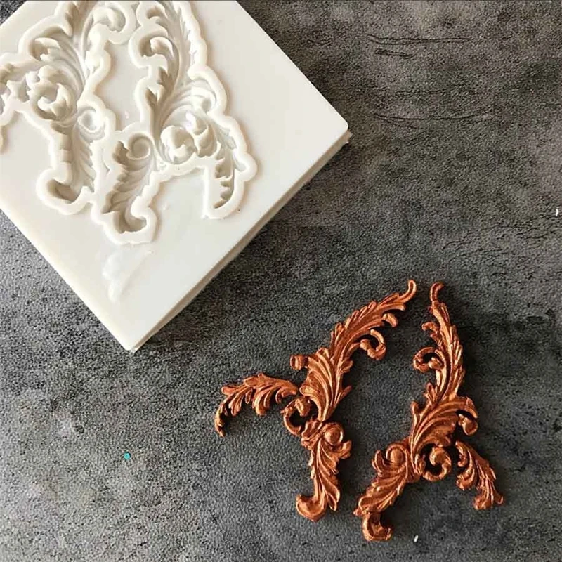 

Lace Frame Shaped Silicone Cake Mold Chocolate Pastry Accessories Craft Fondant Cake Decoration Mold Baking Tool