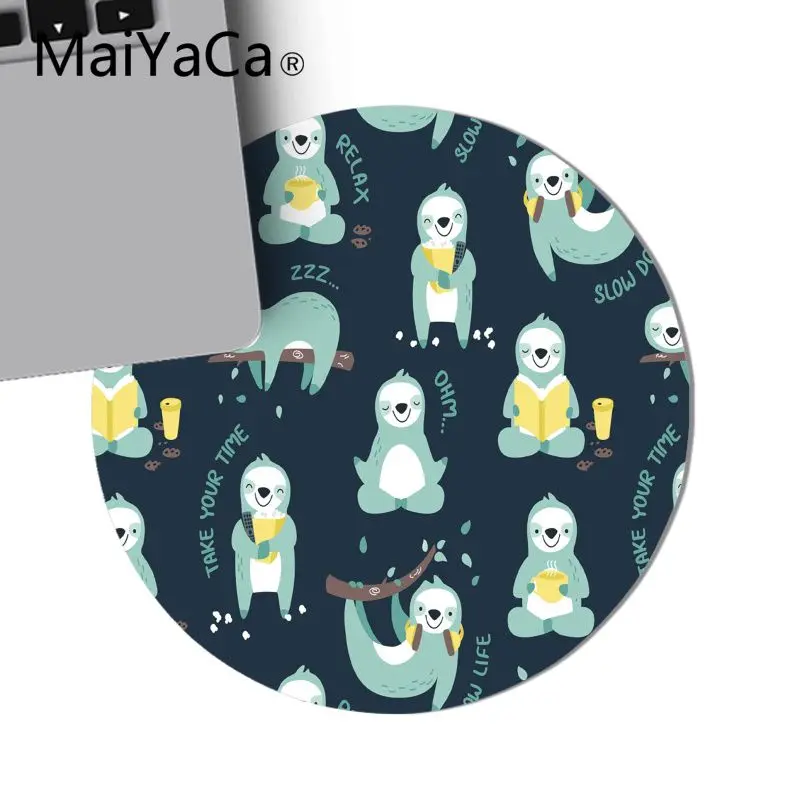 Красивая аниме мышь MaiYaCa милая прорезиненная прочная круглая настольная коврик