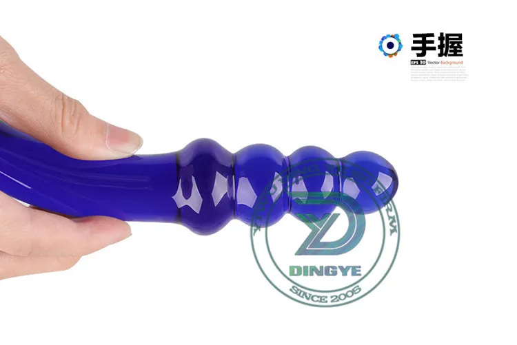 Длинный двойной Кристальный стеклянный фаллоимитатор взрослые интимные игрушки