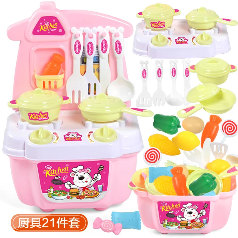 Happy Little Kitchen Utensils Storage Box Every Family Toys Tableware Girl Hobbies | Игрушки и хобби