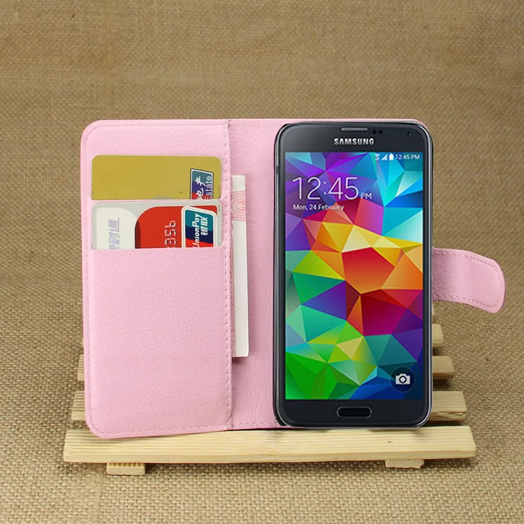 Хит продаж чехол кошелек для Samsung Galaxy S5 Mini Магнитный флип из искусственной кожи с