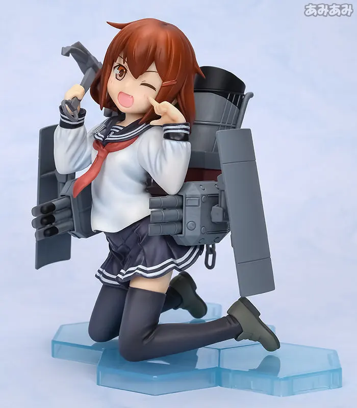 Kan Colle Hibiki экшн-фигурка Kantai Коллекция Ikazuchi Inazuma на коленях. Ver ПВХ 12 см модель новый