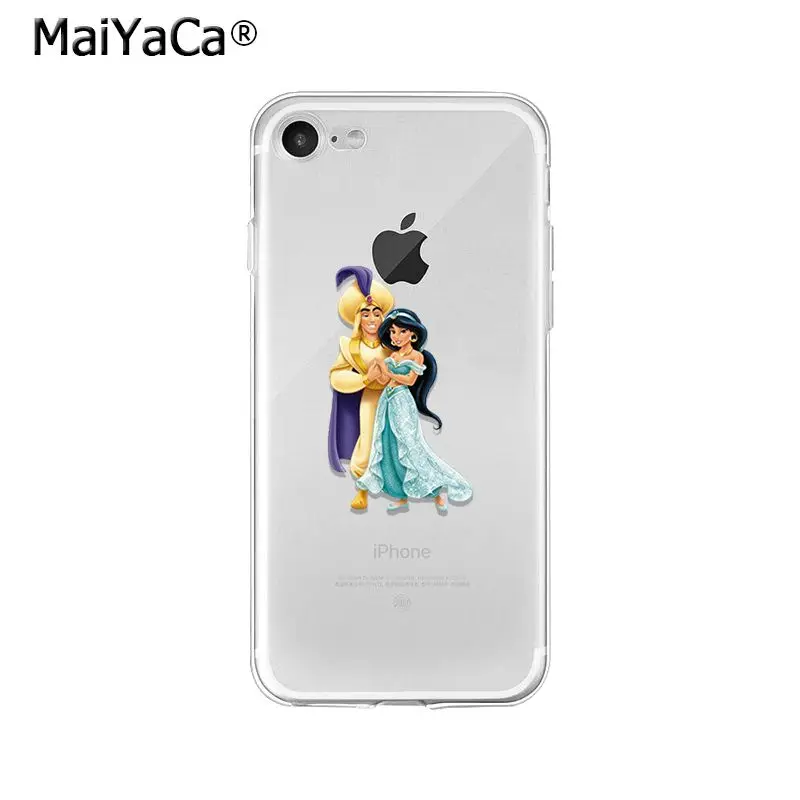 Мягкий силиконовый чехол для телефона MaiYaCa Jasmine Princess Aladdin из ТПУ Apple iPhone 8 7 6 6S Plus X XS