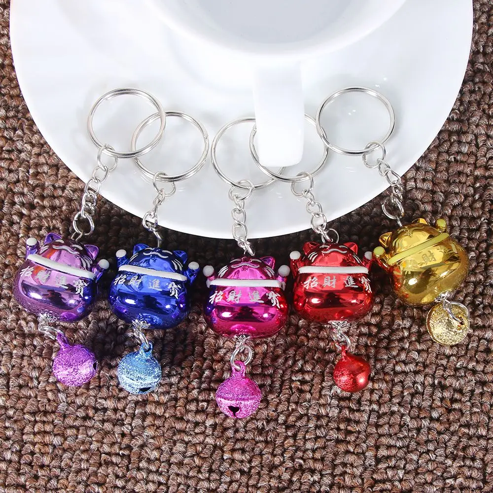 20191 шт Новый стиль мультфильм удача везучий Кот Манеки брелок с колокольчиком