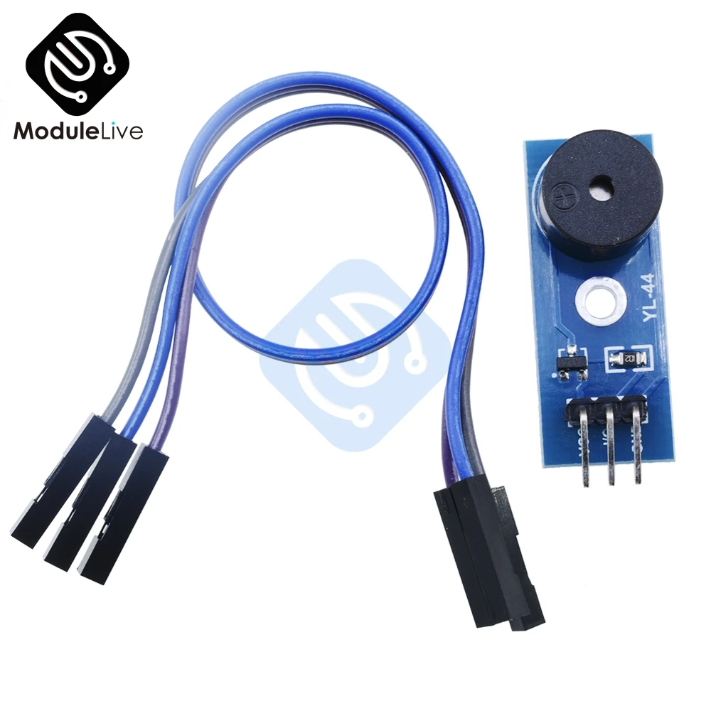 2 шт. 3 в 5 пассивный звуковой модуль сигнал датчик сигнализации для Arduino Smart Car с DuPont