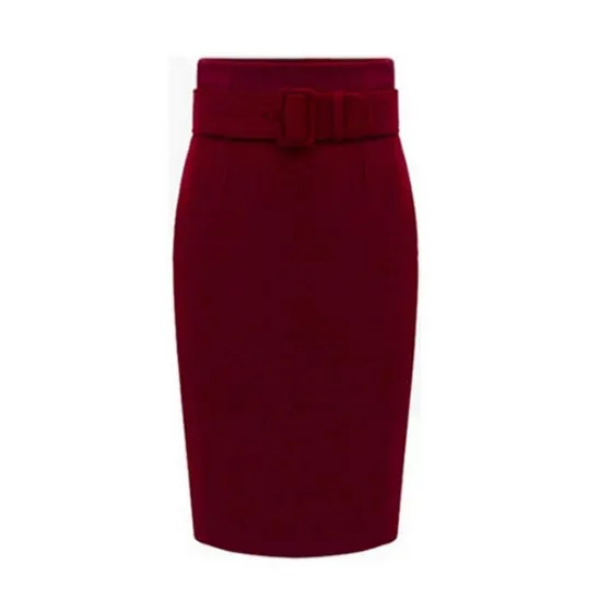 Размера плюс с высокой талией повседневные юбки-карандаш для женщин 2021 Новый