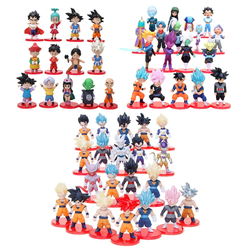 Dragon Ball Супер Saiyan Vegeta Gohan Goku шорты Freeza Vegetto Syn Dragon Ball Z фигурка игрушки ПВХ Модель Аниме Коллекция детских игрушек