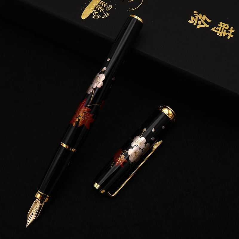 Перьевая ручка Platinum Japan Urushi maki e с наконечником 18K в японском стиле цвет