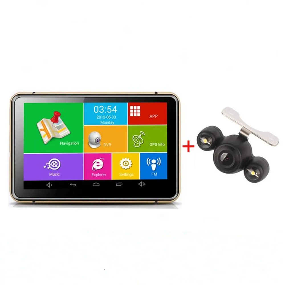 Fonwoon Android 7 &quotАвтомобильный GPS навигатор Wifi FM камера заднего вида парковочная