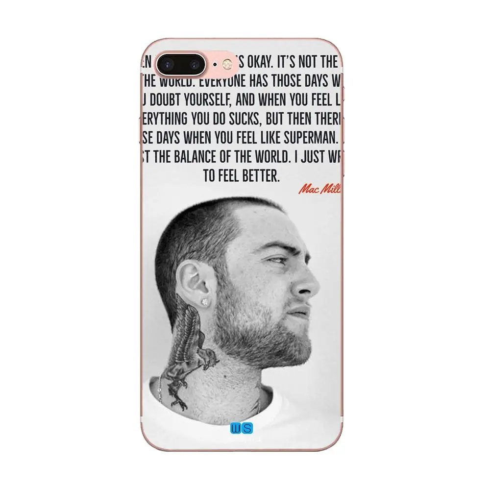 Art Diy Luxury Phone Case For Apple iPhone 4 4S 5 5C 5S SE 6 6S 7 8 Plus X XS Max XR Rapper Mac Miller | Мобильные телефоны и