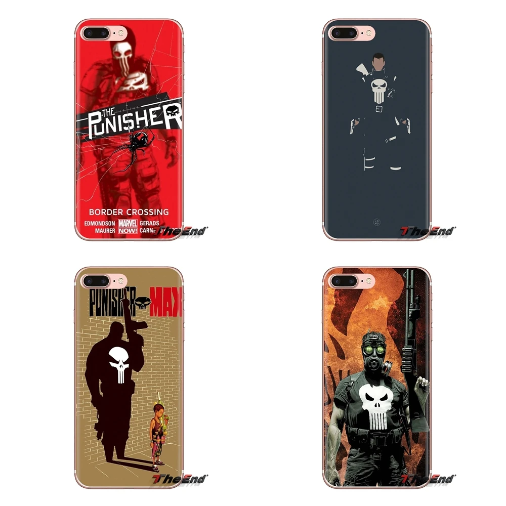 Marvel Каратель Frank Castle для Samsung Galaxy J1 J2 J3 J4 J5 J6 J7 J8 Plus 2018 Prime 2015 2016 2017 прозрачный мягкий